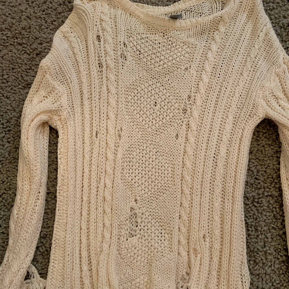 American Eagle ripped sweater